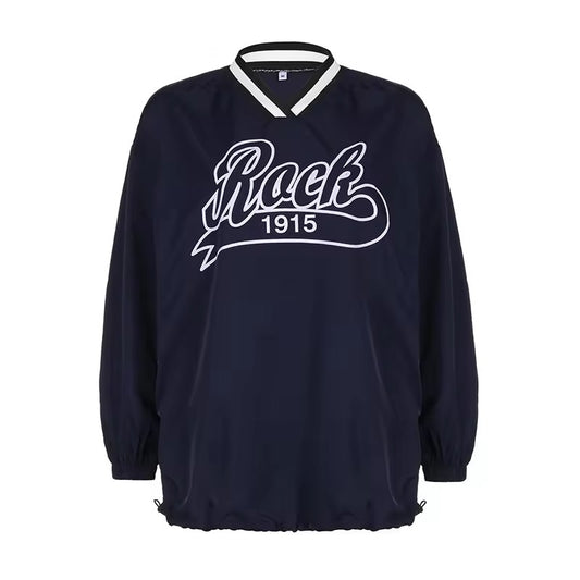 Navy Varsity Pullover